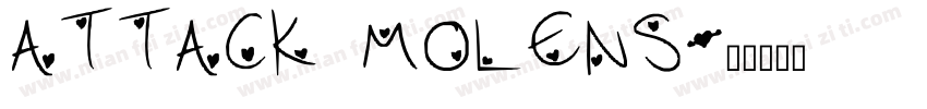 ATTACK MOLENS字体转换